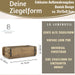 KI-generiertes Bild,IB Laursen Holz Ziegelform Unika 31x15cm Braun alte Backsteinform Cutlery Deko