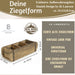 IB Laursen Holz Ziegelform Unika 31x9cm Braun 3-fach alte Backsteinform Cutlery Deko