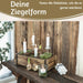 KI-generiertes Bild,IB Laursen Holz Ziegelform Unika 31x9cm Braun 3-fach alte Backsteinform Cutlery Deko