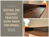 KI-generiertes Bild,IB Laursen Industrial Holz Ziegelform Wandregal 60cm Braun Küchenregal Bücherregal Wandboard
