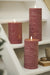 KI-generiertes Bild,IB Laursen 3D LED Stumpenkerze 20cm Rosa Nyhavn Echtwachs flackernde Blockkerze