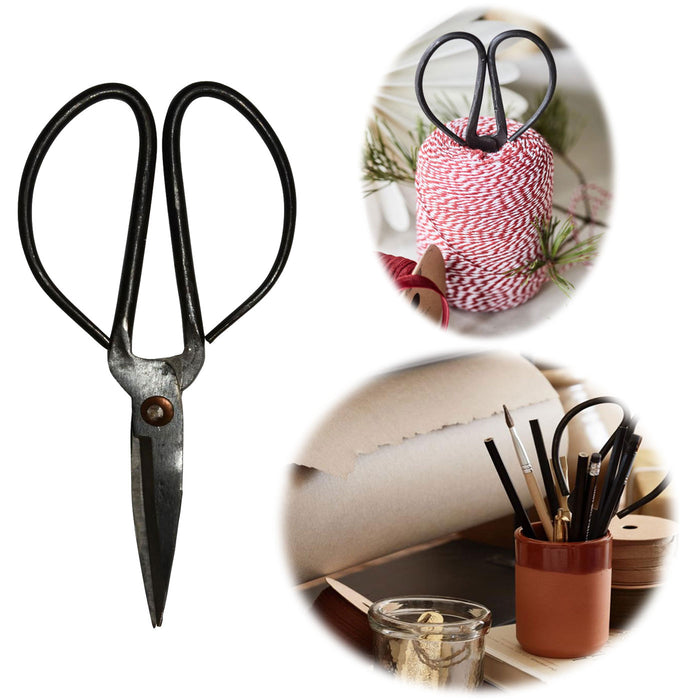 IB Laursen Vintage Schere 16cm Handgeschmiedet Klassisch Antike Papierschere