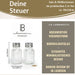 2-fach Glas Salzstreuer Pfefferstreuer Set 10cm Silber / Transparent