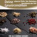 KI-generiertes Bild,iB Laursen Holz Salzmühle & Pfeffermühle Set Braun Chocolate 21x5cm Keramikmahlwerk Gewürzmühle