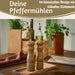 KI-generiertes Bild,iB Laursen Holz Salzmühle & Pfeffermühle Set Braun Hazelnut 21x5cm Keramikmahlwerk Gewürzmühle