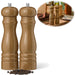 KI-generiertes Bild iB Laursen Holz Salzmühle & Pfeffermühle Set Braun 21x5cm Keramikmahlwerk Gewürzmühle
