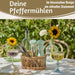 Design Holz Salzmühle & Pfeffermühle Set Grün 21x5cm Keramikmahlwerk Gewürzmühle