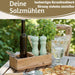 Design Holz Salzmühle & Pfeffermühle Set Grün 21x5cm Keramikmahlwerk Gewürzmühle