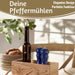 KI-generiertes Bild,Design Holz Salzmühle & Pfeffermühle Set Indigo 21cm Keramikmahlwerk Gewürzmühle