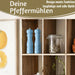 iB Laursen Holz Salzmühle & Pfeffermühle Set Blau 21x5cm Keramikmahlwerk Gewürzmühle