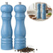 KI-generiertes Bild iB Laursen Holz Salzmühle & Pfeffermühle Set Blau 21x5cm Keramikmahlwerk Gewürzmühle
