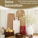 Design Holz Salzmühle & Pfeffermühle Set Rot 21x5cm Keramikmahlwerk Gewürzmühle