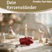 KI-generiertes Bild,Exklusiver Kerzenständer Schweinchen 10cm Stabkerzen-Kerzenhalter Kerzenleuchter