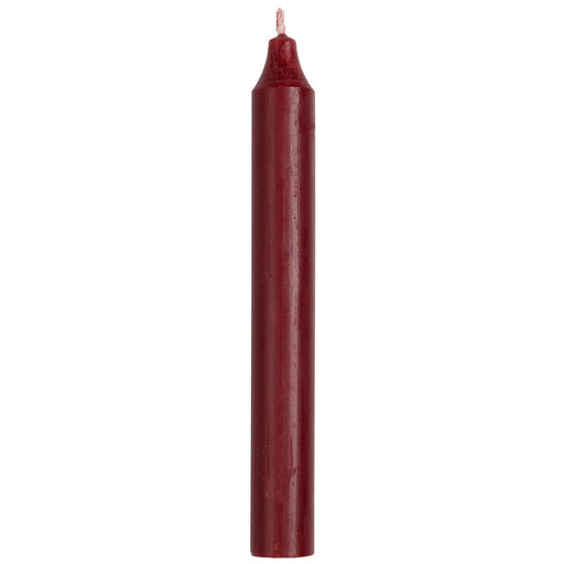 Exklusive Stabkerzen Ribe Rustik 4´er Set Bordeauxrot 18x2,2cm Made in Denmark Spitzkerzen