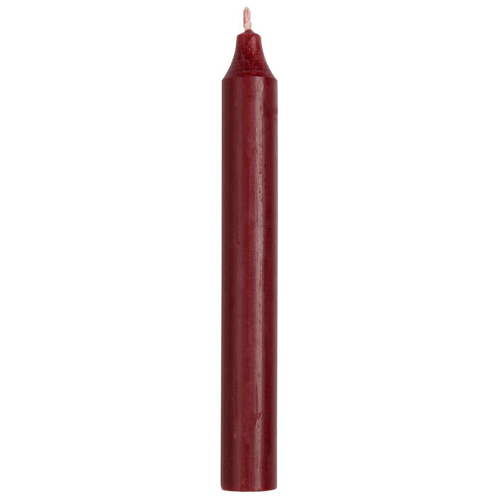 Exklusive Stabkerzen Ribe Rustik 4´er Set Bordeauxrot 18x2,2cm Made in Denmark Spitzkerzen