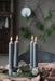 Exklusive Stabkerzen Ribe Rustik 4´er Set Grau 18x2,2cm Made in Denmark Spitzkerzen
