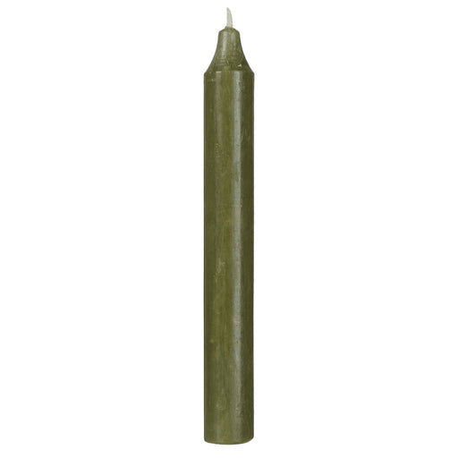 Exklusive Stabkerzen Ribe Rustik 4´er Set Waldgrün 18x2,2cm Made in Denmark Spitzkerzen