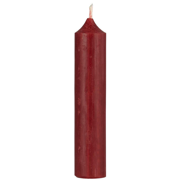 Exklusive Stabkerzen Ribe Rustik 6´er Set Bordeauxrot 11x2,2cm Made in Denmark Spitzkerzen