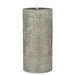 Exklusive Stumpenkerze 14x6,8cm Ribe Rustik Grau Frensh Grey - Made in EU - Wachskerze