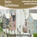 KI-generiertes Bild,Teelichthaus Lichterhaus Nyhavn 19cm Kirche Weiß Stillenat Keramik Teelichthalter
