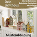 KI-generiertes Bild,Teelichthaus Lichterhaus Nyhavn 18cm Gelb Blau Keramik Fachwerkhaus Teelichthalter