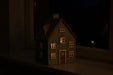 Teelichthaus Lichterhaus Nyhavn 17cm Grün Bran Keramik Fachwerkhaus Teelichthalter
