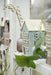 Teelichthaus Lichterhaus Nyhavn 17cm Blau Keramik Fachwerkhaus Teelichthalter