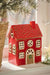 Teelichthaus Lichterhaus Nyhavn 17cm Rot Braun Keramik Fachwerkhaus Teelichthalter