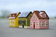 Teelichthaus Lichterhaus Nyhavn 3´er Set Keramik Fachwerkhaus Teelichthalter