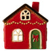 Teelichthaus Lichterhaus Nyhavn 10cm Rot Schwarz Keramik Fachwerkhaus Teelichthalter