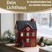 KI-generiertes Bild,Teelichthaus Lichterhaus Nyhavn 18cm Rot Keramik Fachwerkhaus Teelichthalter