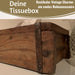 Tissue-Box Holz 31cm Braun Ziegelform Kosmetiktuch-Spender Taschentuch