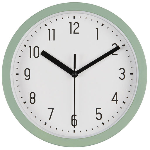 Nostalgische Wanduhr Grün 20cm Leicht Ablesbar Vintage Küchenuhr Bürouhr Retro