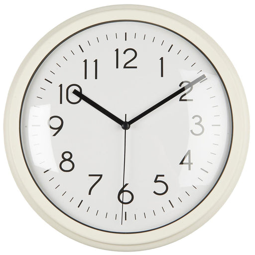 Nostalgische Wanduhr Cream Weiß 26cm Leicht Ablesbar Vintage Küchenuhr Bürouhr Retro