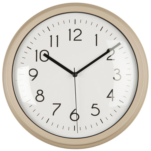 Nostalgische Wanduhr Sand Beige 26cm Leicht Ablesbar Vintage Küchenuhr Bürouhr Retro
