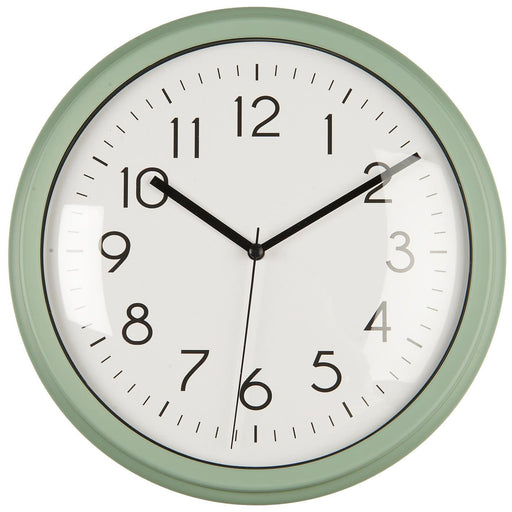 Nostalgische Wanduhr Grün 26cm Leicht Ablesbar Vintage Küchenuhr Bürouhr Retro