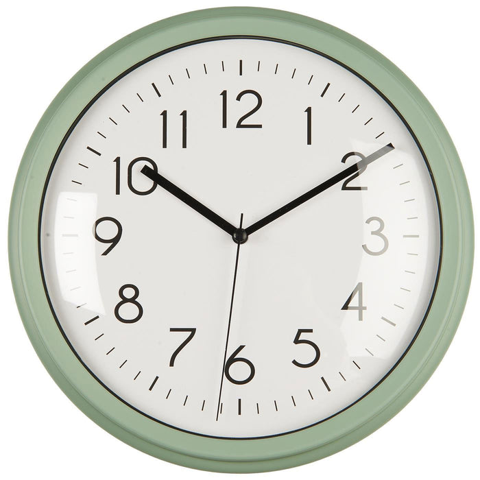 Nostalgische Wanduhr Grün 26cm Leicht Ablesbar Vintage Küchenuhr Bürouhr Retro