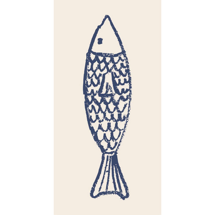 16 Servietten 40x40cm 3-lagig Maritim Motiv Fisch Tisch-Deko Papierservietten