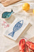 16 Servietten 40x40cm 3-lagig Maritim Motiv Fisch Tisch-Deko Papierservietten