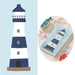 16 Servietten 40x40cm 3-lagig Maritim Motiv Leuchtturm Tisch-Deko Papierservietten