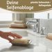 IB Laursen Emaille Seifenschale 2-tlg Beige 15cm mit Ablauf Altum Seifenablage