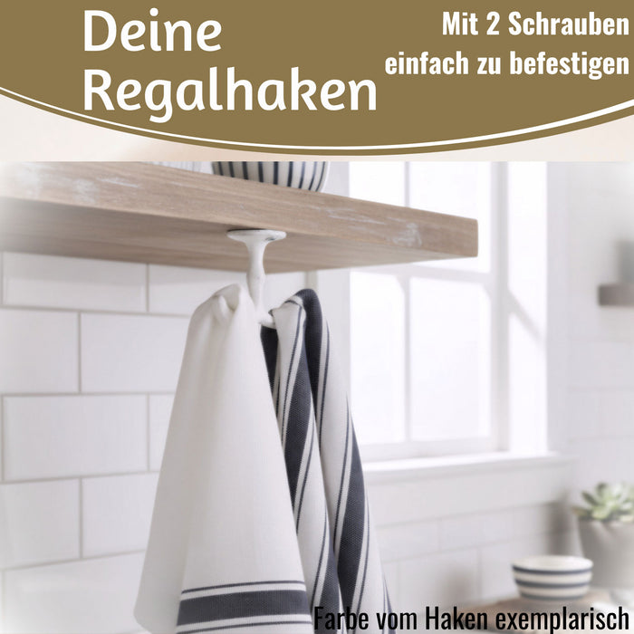 KI-generiertes Bild,IB Laursen Doppel Regalhaken Messing Vintage Schrankhaken Kleiderhaken Deckenhaken
