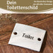Vintage Emaille Türschild Toilet 6x5cm Toilettenschild Deko Nostalgie Schild
