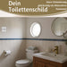 Vintage Emaille Türschild Toilet 6x5cm Toilettenschild Deko Nostalgie Schild