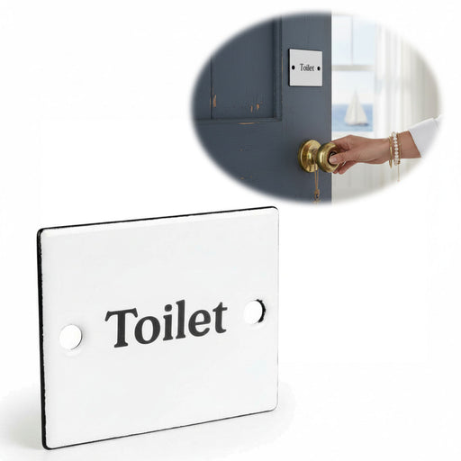 Vintage Emaille Türschild Toilet 6x5cm Toilettenschild Deko Nostalgie Schild