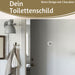 KI-generiertes Bild,Vintage Metall Türschild WC 9x5,5cm Toilettenschild Deko Nostalgie Schild