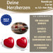 KI-generiertes Bild,XL Herzkerze Ribe 2´er Set Rot 5,5x4cm Made in EU Teelicht Kerze herzförmig