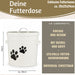 Vintage Futtereimer Weiß 24cm Futtertonne Hundefutter Aufbewahrung mit Deckel