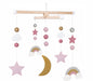 JaBaDaBaDo 3D Holz Mobile Sterne Wolken Regenbogen T269 Baby Kinderzimmer
