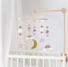KI-generiertes Bild,JaBaDaBaDo 3D Holz Mobile Sterne Wolken Regenbogen T269 Baby Kinderzimmer